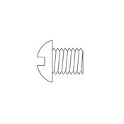 #10-32 UNF X 1/4" Phillips Head Screw, 10 Pack, Acorn