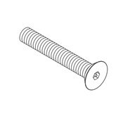 #1/4-20 X 1" Stainless Steel Hex Flat Head Center Reject Screw, 10 Pack, Acorn