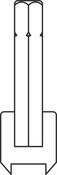 Spanner Slot Bit, #10, 10 Pack, Acorn
