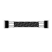 Hose, 1/2" NPS X 24" Braided Stainless Steel, Acorn