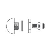 Hemispherical Deck Bubbler Assembly, Acorn
