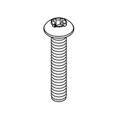 #8-32 UNC X 1/2" Phillips Round Head Screw, 10 Pack, Acorn