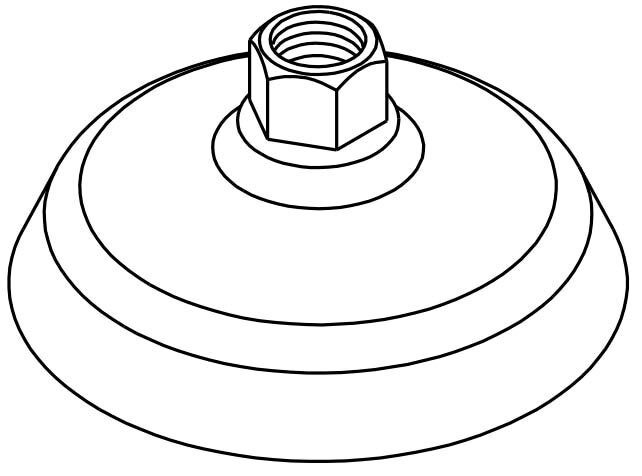 STAINLESS STEEL SHOWER HEAD ASSY -NO LIP Acorn