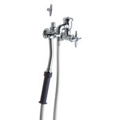 Bed Pan Cleaner With Loose Key Shutoff, Slow Compression Operating Cartridge, Left-Hand (217-Xtlhjk