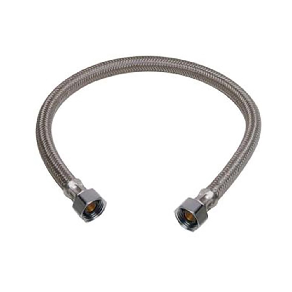 Supply Tube Stainless Steel Flex 1/2 IP X 1/2 IP X 12 Inch