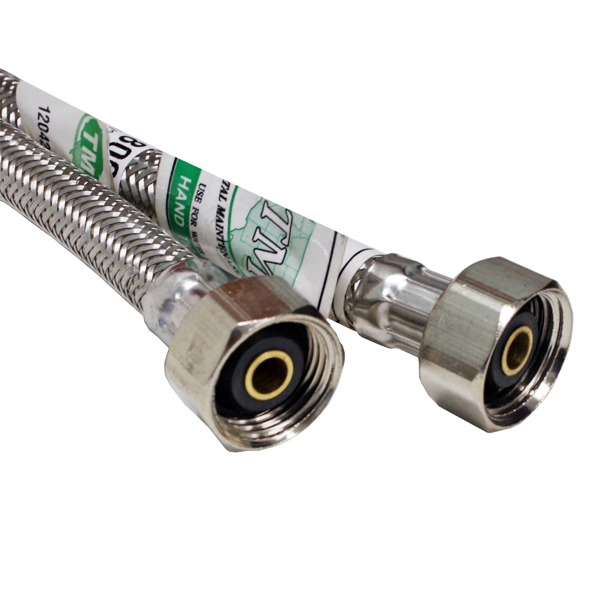 Supply Tube Stainless Flex 1/2 IP X 1/2 IP X 30 Inch
