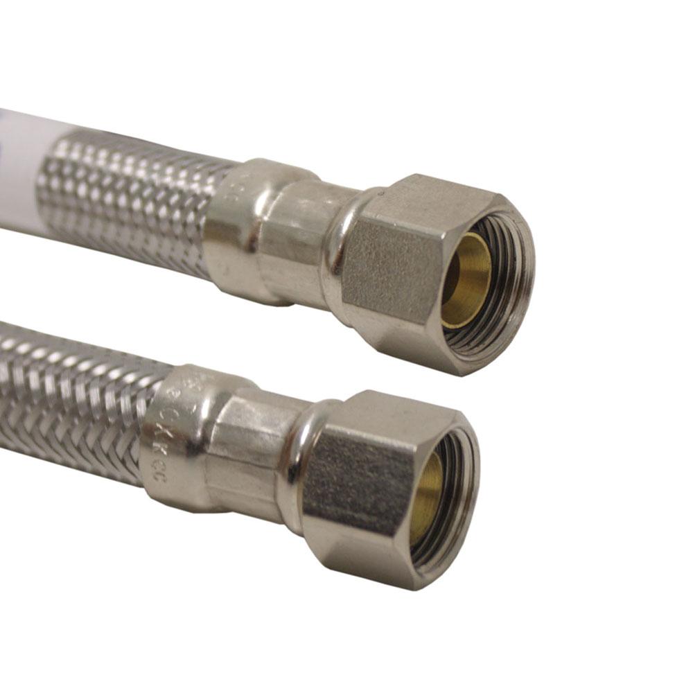 Supply Tube Stainless Steel Flex 3/8 OD X 3/8 OD X 20 Inch
