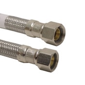 Supply Tube Stainless Steel Flex 3/8 OD X 3/8 OD X 20 Inch