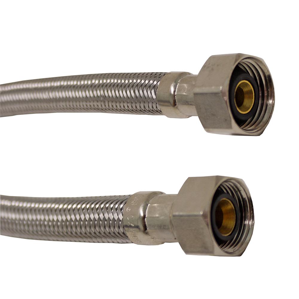 Supply Tube Stainless Flex 1/2 OD X 1/2 IP X 20 Inch
