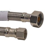 Supply Tube Stainless Flex 3/8 OD X 1/2 IP X 48 Inch