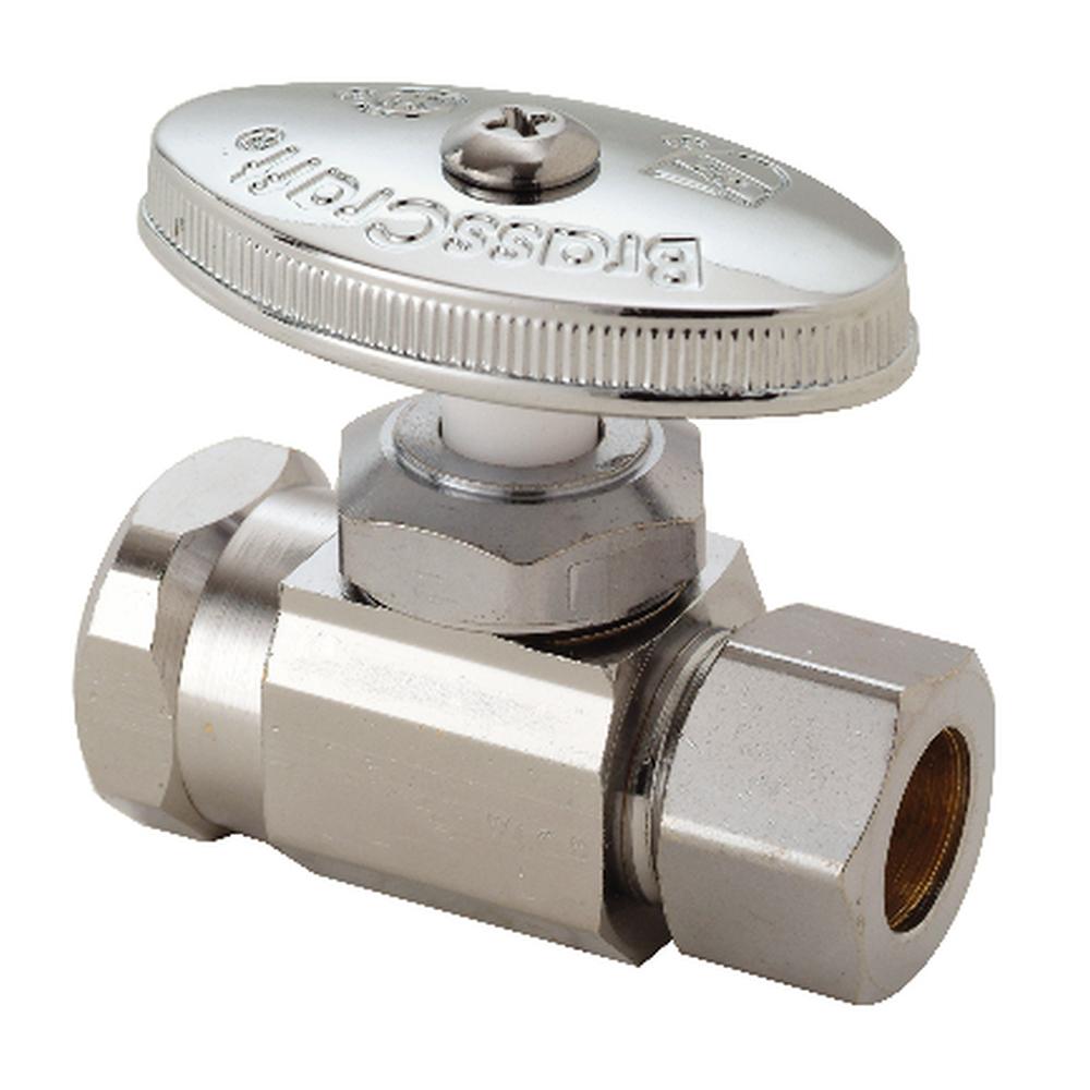 Straight Stop Chrome 1/2 FIP X 1/2 Od Lead Compliant