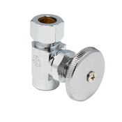 Straight Supply Stop Valve, 1/2 In Sweat x 1/2 In OD Wheel Handle