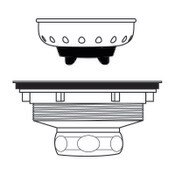 Strainer Basket Assembly 3 1/2 Inch Snap And Seal