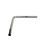 Overflow Waste Drain Elbow 1 1/4 X 14 X 18 Inch Chrome Plated works with 3 Inch and 3 1/2 Inch Sink Openings