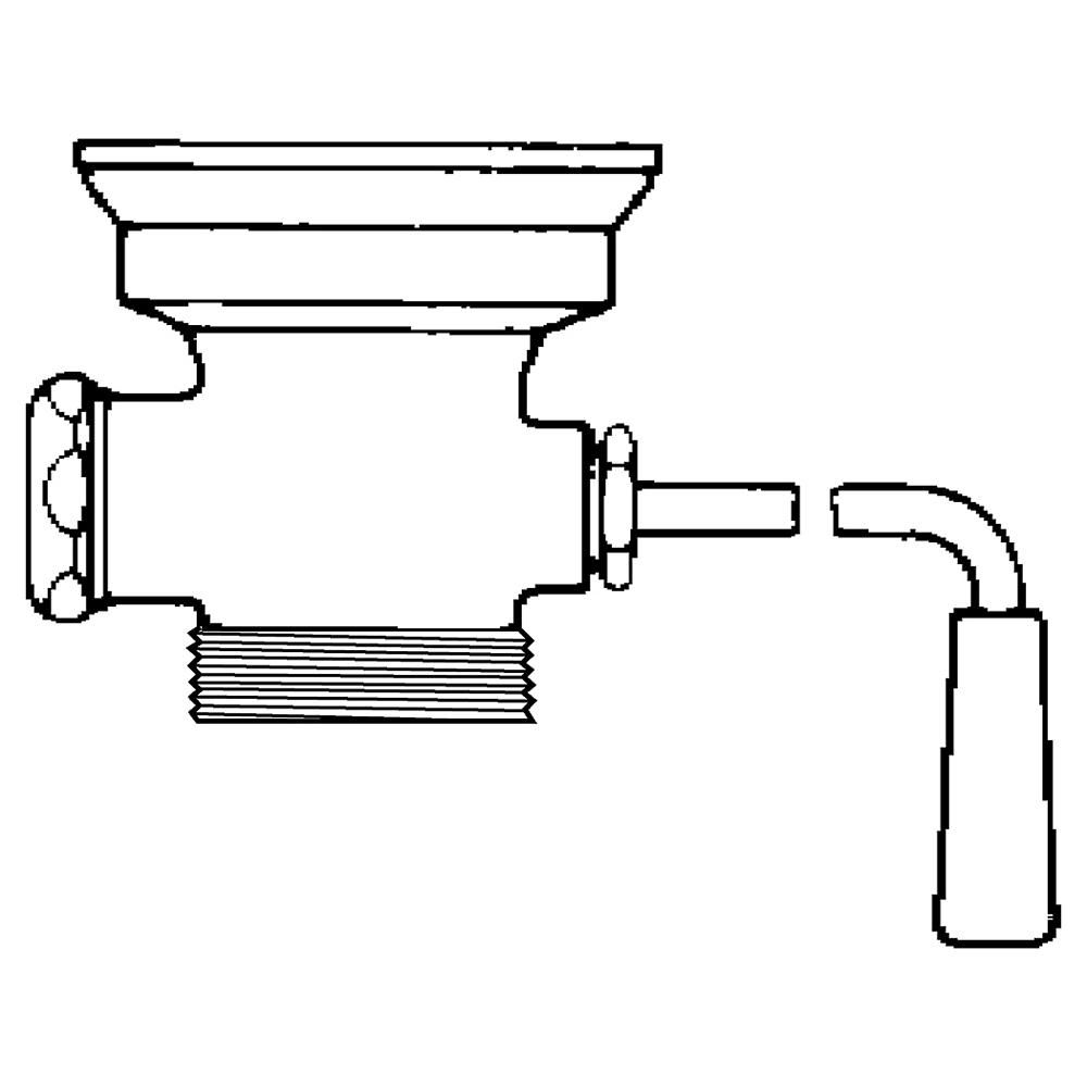 Twist Handle Drain for 3 1/2" Sink Opening, 2" Outlet with 1 1/4 Cap for Overflow Inlet