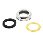 Slip Joint Nut w/Washer and Friction Ring 1-1/2 IP X 1-1/4 OD, Brass Chrome