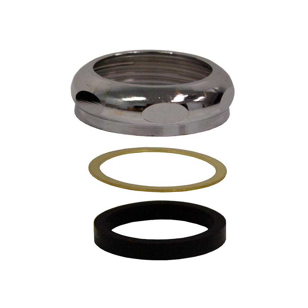 Slip Joint Nut Brass Chrome Set 1 1/2 IP X 1 1/2 OD The Part Works