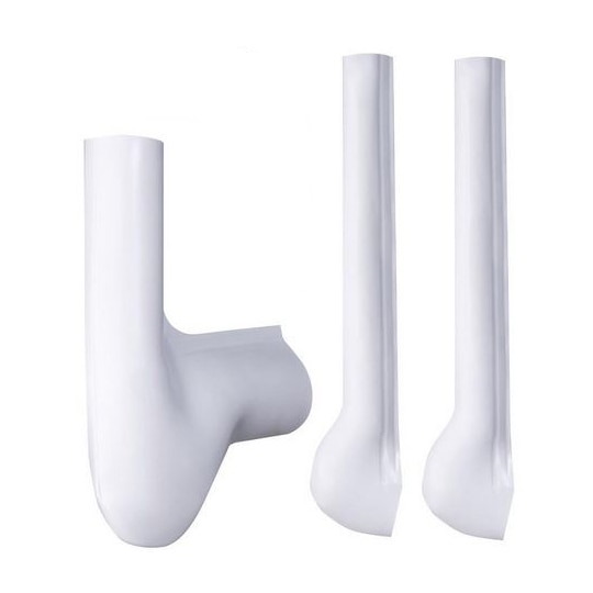 Handy-Shield Maxx Soft ADA Sink P-Trap and Supply Covers, White, Plumberex