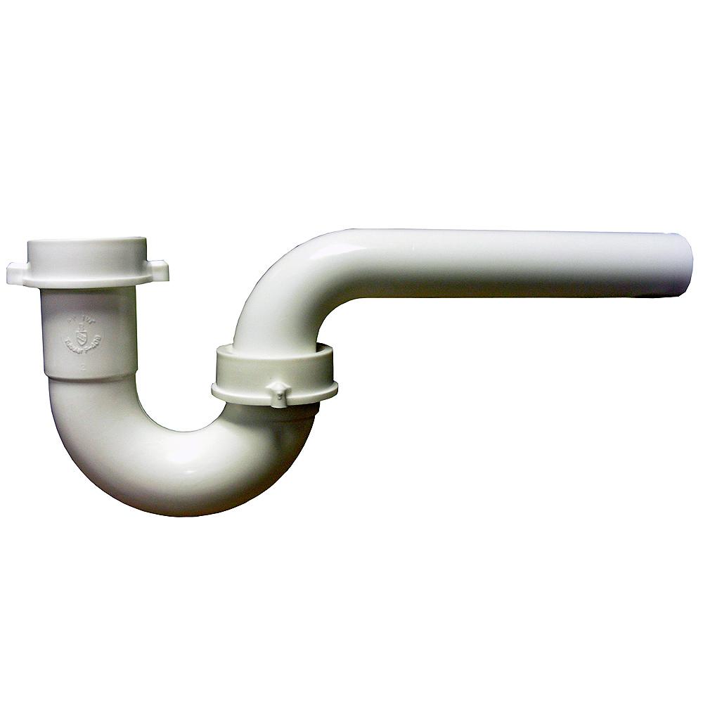 P-Trap 1 1/2 PVC J Bend With 1 1/4 PVC Outlet