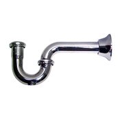 P-Trap 1-1/4 Inch Chrome 17 Gauge With 3 Brass Nuts