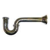 P-Trap 1-1/2 Inch Chrome 17 Gauge With 3 Brass Nuts