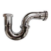 P Trap 1 1/2 Chrome Repair Less Clean Out 20Ga