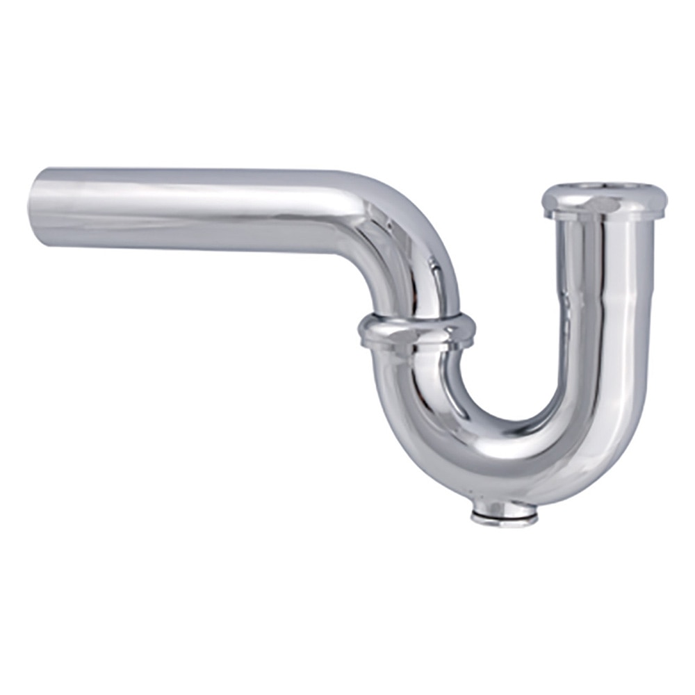 P-Trap 2 Inch Chrome 17 Gauge With Clean Out And Brass Nut