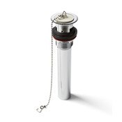P.O. Plug, 1-1/4 In With Chain And Stopper, 17 Gauge Tailpiece
