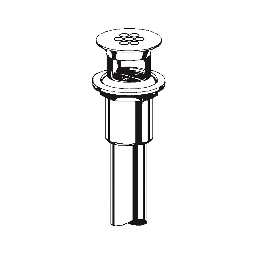 Grid Drain 1 1/4 Inch with Seven Hole Strainer