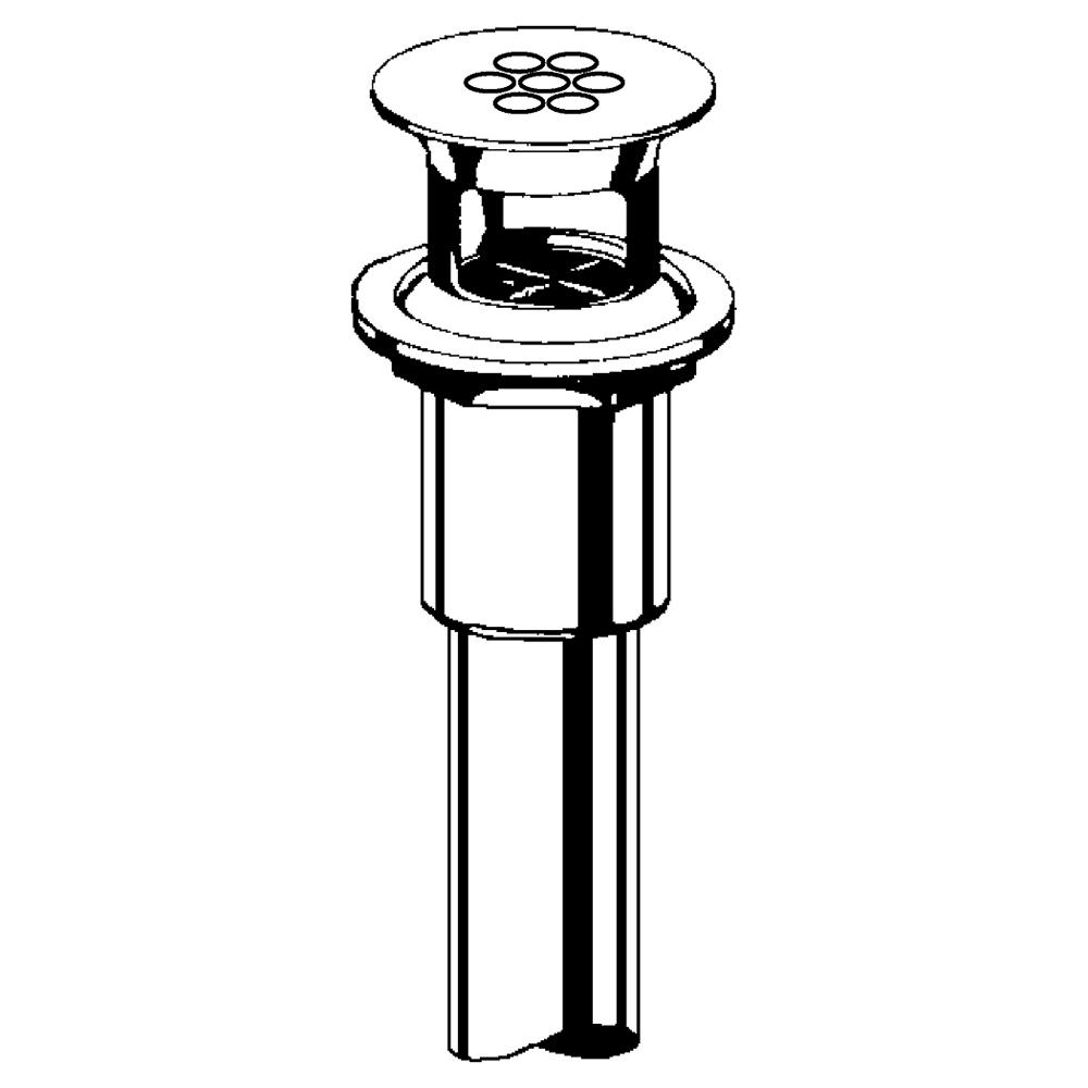 Grid Drain 1 1/4 Inch with Seven Hole Strainer