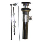 Pop-Up Drain 1 1/4 With Overflow Hole, 22 Gauge, Polished Chrome, Import