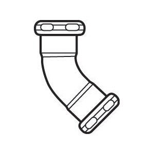 Elbow 45 1 1/4 Double Slip Joint Chrome