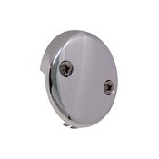 Bath Waste & Overflow Plate 2 Holes Chrome
