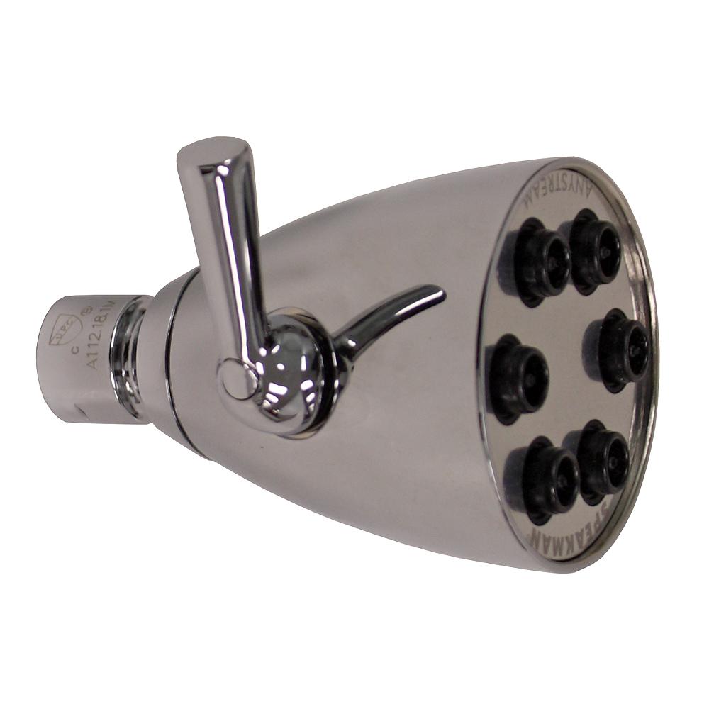 Speakman Icon S-2252 Six Jet Fixed Shower Head, 2.0 GPM, Polished Chrome, 1/2 " -14 NPTF Female Inlet