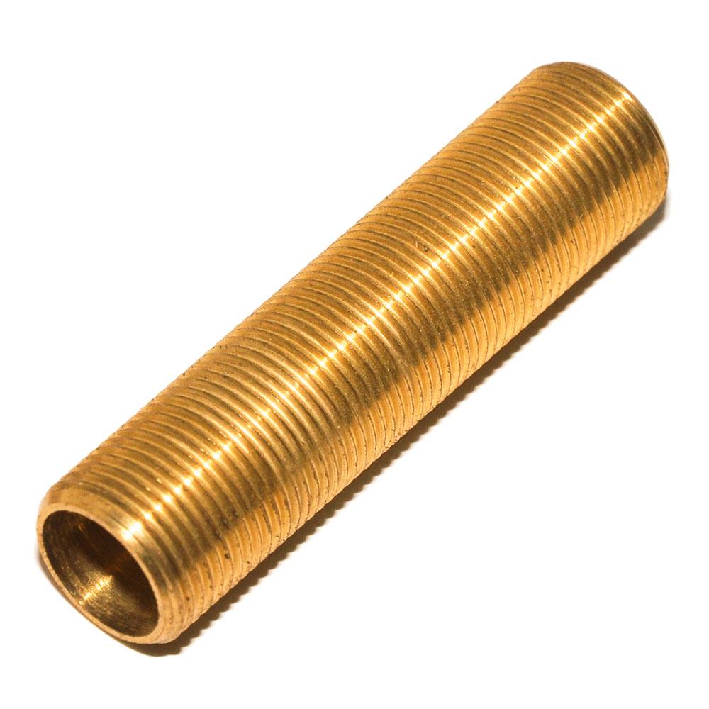 Escutcheon Nipple Brass 5/8 Od X 24 Thread X 2 1/4