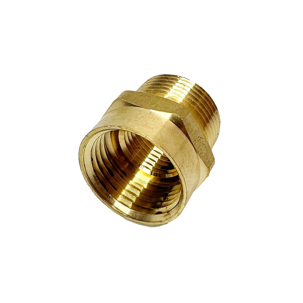 Brass Hose Adapter 1/2 FIP and 3/4 MIP X 3/4 FHT