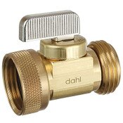 Straight Hose and Boiler Drain Valve, Male Hose X Female Swivel Hose, Rough Brass