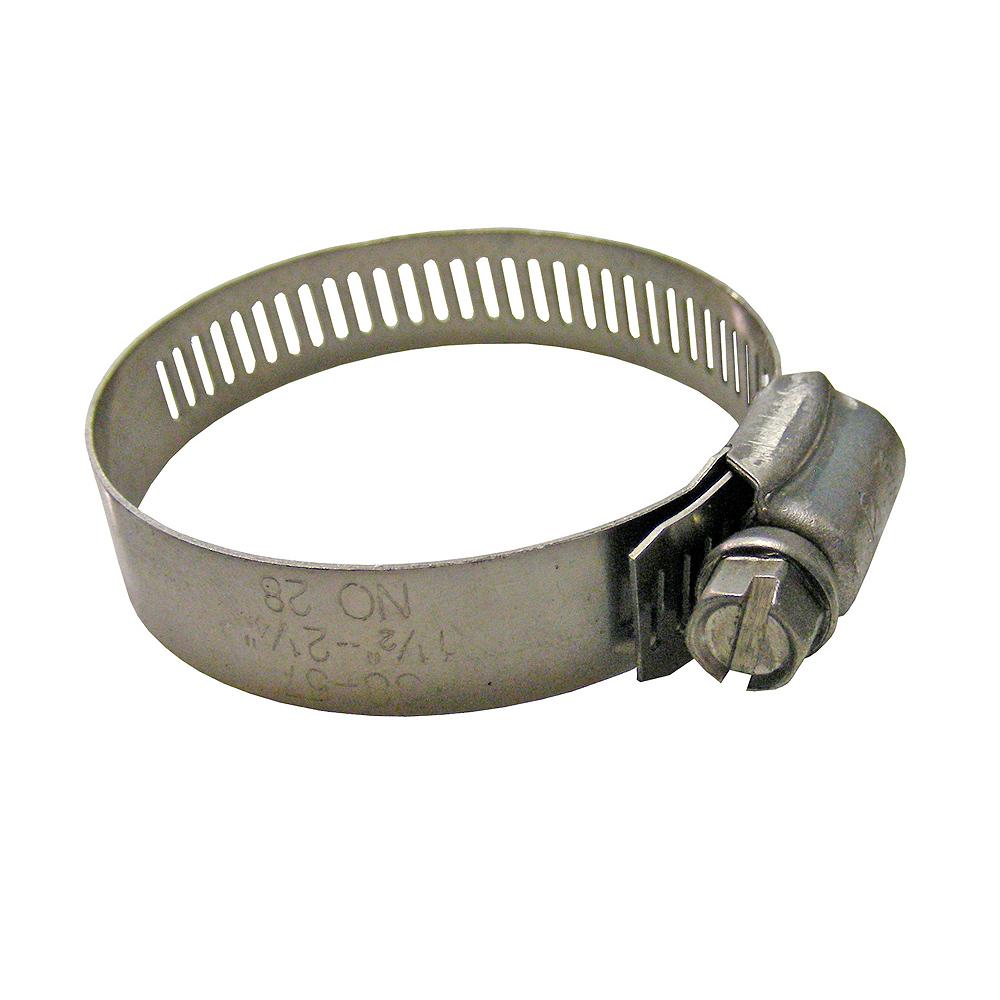 Hose Clamp Ss Worm Drive Fits 1-1/4 To 2-1/4 #28