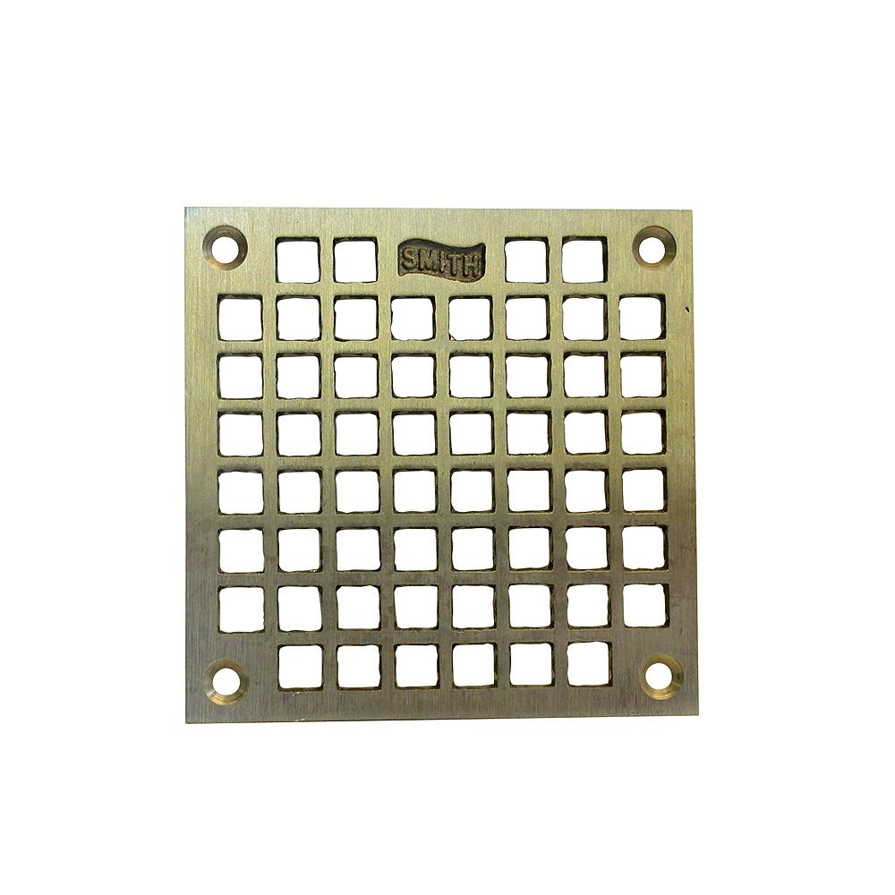 Grate 4-5/8 X 4-5/8 Square Bronze Fits 5 In J R Smith