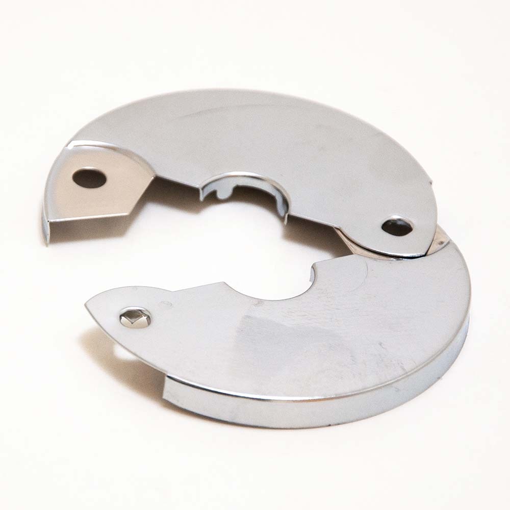 Escutcheon Flange Split Fits 1/2 In Copper Chrome