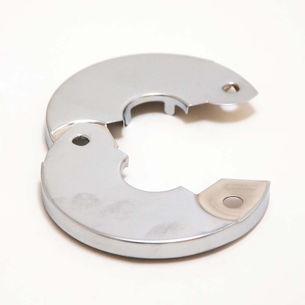 Escutcheon Flange Split Fits 1/2 In Ip Chrome