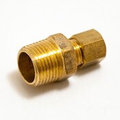 Union Male Compression 1/4 Od X 3/8 Mip