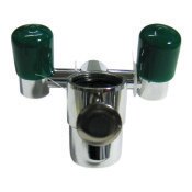 Opti-Klens I Emergency Eyewash, 0.4 GPM, Installs Onto Any Faucet, Includes Dust Covers, 15/16-27 and 13/16-27 Adapters