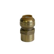 Straight Female Brass Connector 1/2 X 1/2 Inch FPT Lead Free