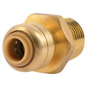 Connector Straight Male 3/8 OD X 1/2 MNPT