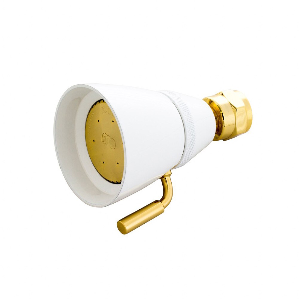Showerhead White And Gold
