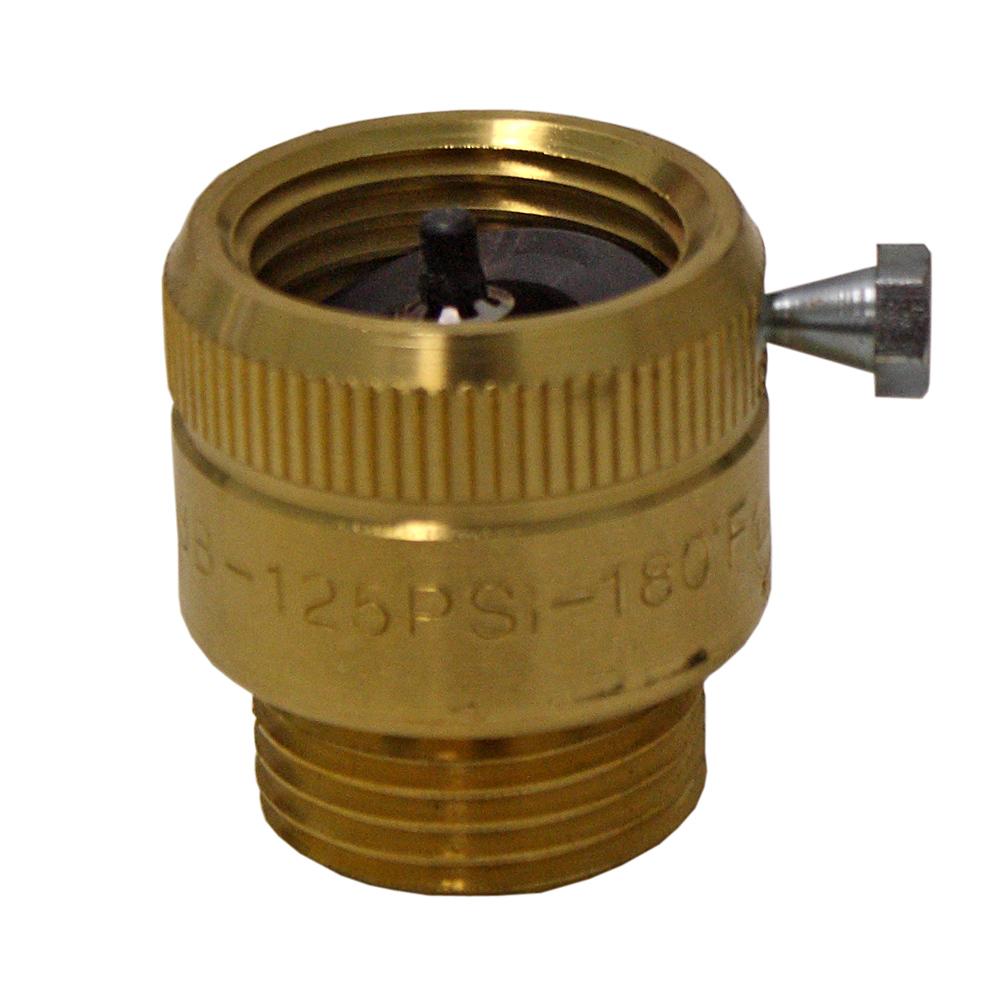 Vacuum Breaker, Brass, 3/4 Inch Hose Connection, Break Away Set Screw, Series 8, Watts