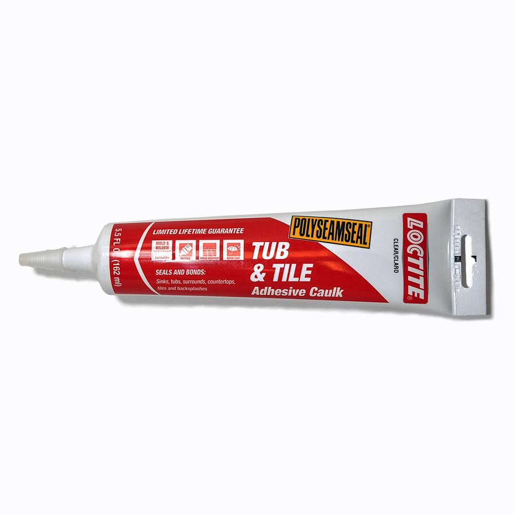 Caulk Tube 5.5 Oz Clear Fits Polyseamseal Loc-Tite