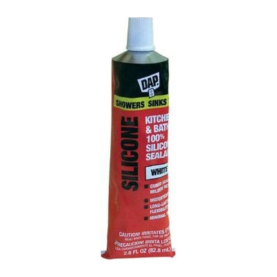 Silicone Sealant White 3 oz Tube