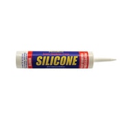 White 100% silicone caulk 10.1 oz